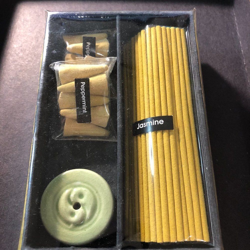 ‎Incense & Holder Gift Sets - Jasmine & Peppermint